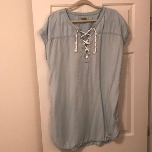 Aerie Chambray Dress